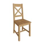 Layton Solid Wood Cross Back Dining Chair
